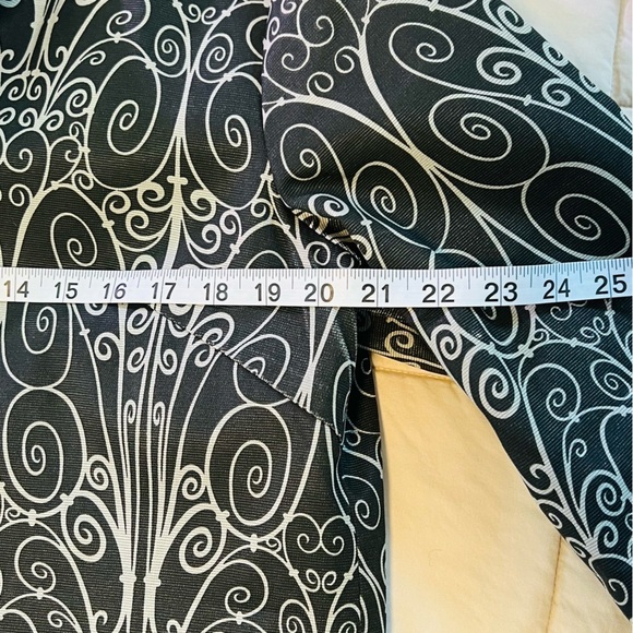 Metropolitan Museum of Art Knee Length Scrollwork Evening Jacket Size L - Picture 7 of 8